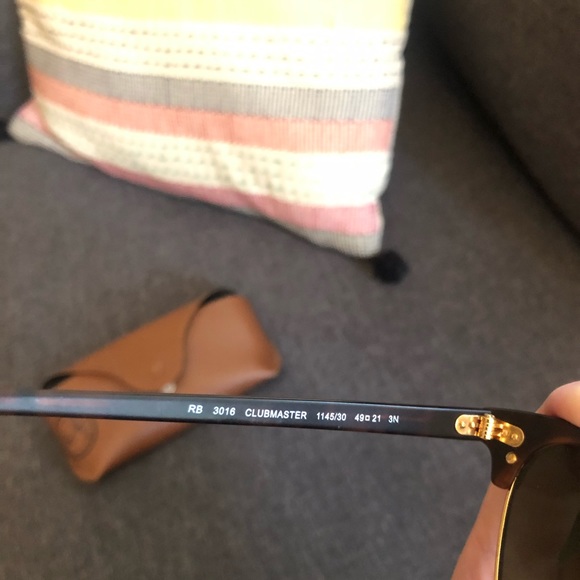 Ray Ban Clubmaster Reflective Sunglasses - Picture 3 of 5
